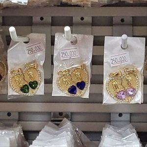 broken hearts with sanjudas tadeo,. with 14k gold plated chain